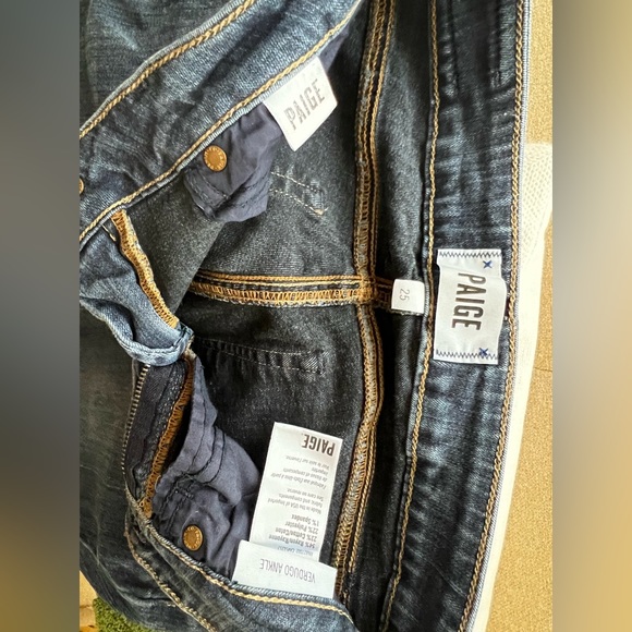 Paige Verdugo Ankle Skinny size 25  Dark wash - Picture 3 of 3